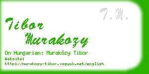 tibor murakozy business card