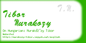 tibor murakozy business card